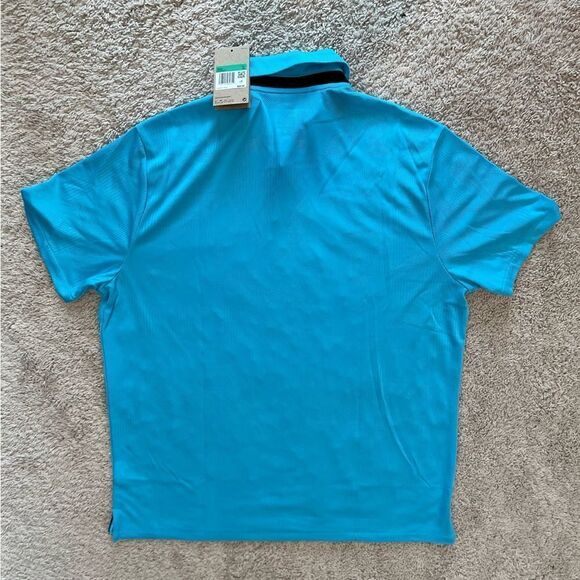 Nike Dri-FIT Tour Golf Polo Shirt Blue Lightweight - Picture 10 of 10